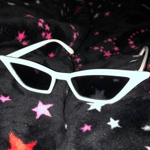 White Cat Eye Sunglasses